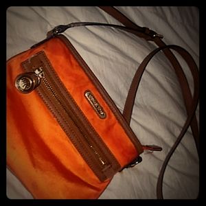 Orange Michel kors purse